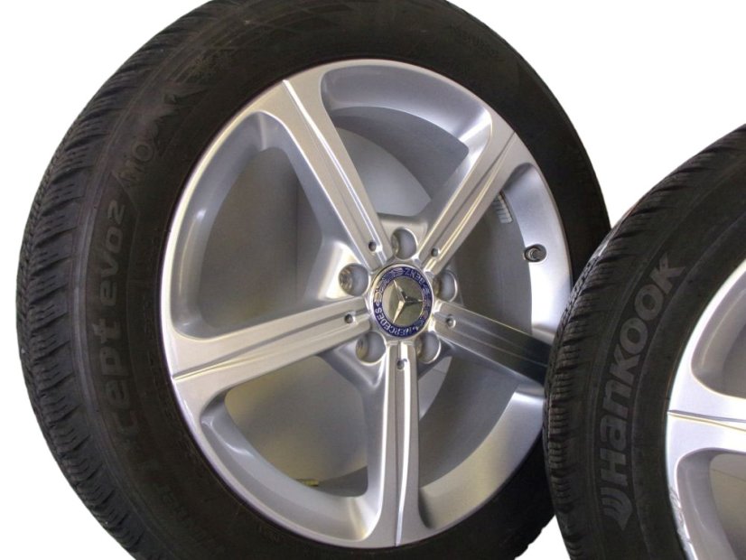Mercedes-Benz winter tire set, wheels 6.5x17 ET44 5x112x66.5, tires 205/55/17 91H HANKOOK i*cept WinterEvo 2
