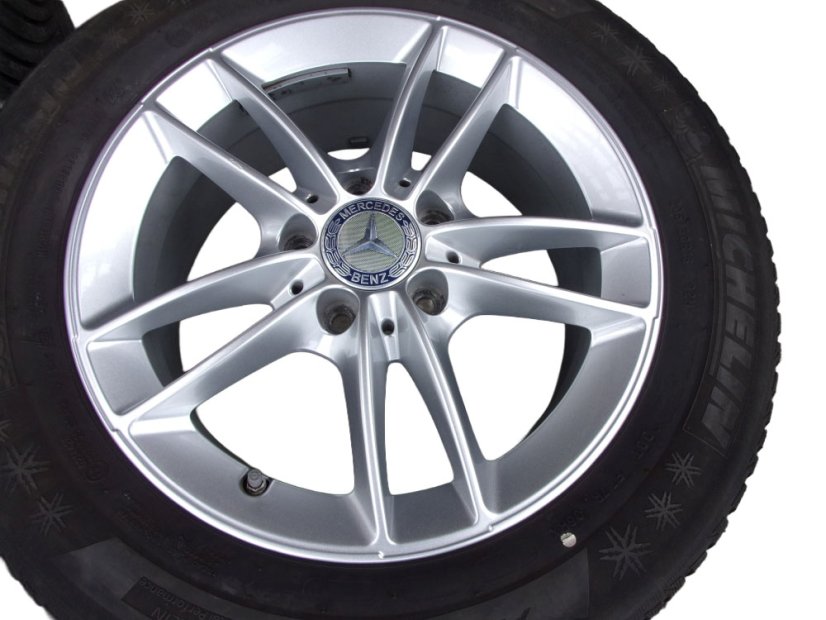 Winter tire set Mercedes-Benz 6.5x16 ET44, 5x112x66.5 A1774010100 - 205/60/16 92H Michelin Alpin 5