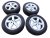Zimní obutá sada alu kol CMS 7x17 ET40 5x114,3x67 - 225/60/17 99H KUMHO Winter Craft WP51, včetně snímačů TPMS