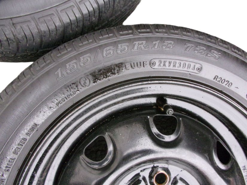 Summer tire set Suzuki, rims 4.5x13 4x100x54, tires 155/65/13 72S DUNLOP SP10