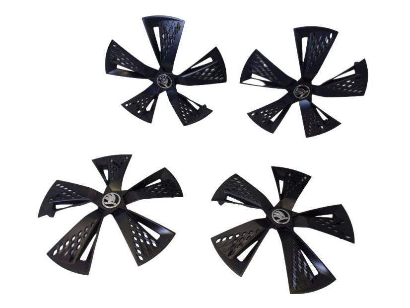 57A.601.169.G Alloy wheel covers type "Aero" original Škoda - set of 4 pieces