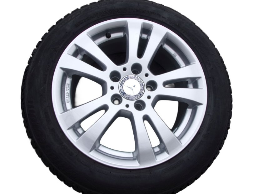 Winter tire set Rial 7x16 ET38, 5x112x66.5 - 205/55/16 91H BRIDGESTONE Blizzak LM001
