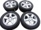 Komplet opon zimowych RIAL, koła 8.5x18 ET56 5x112x66.5, opony 255/55/18 105H CONTINENTAL 4x4 WinterContact