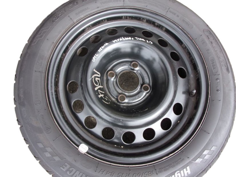 Summer tire set Opel, wheels 6x15 ET43 4x100x56.5, tires 185/60/15 84H ORIUM