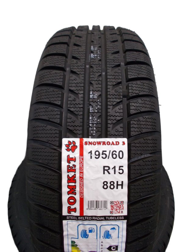 Winter tire 195/60/15 88H TOMKET Snowroad 3