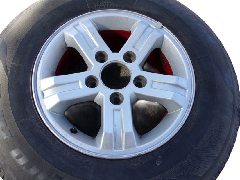 Letná obutá sada alu kolies originál Kia Sorento 7x16 5x139,7x95 - 225/75/16 104H HANKOOK Dynapro HP2