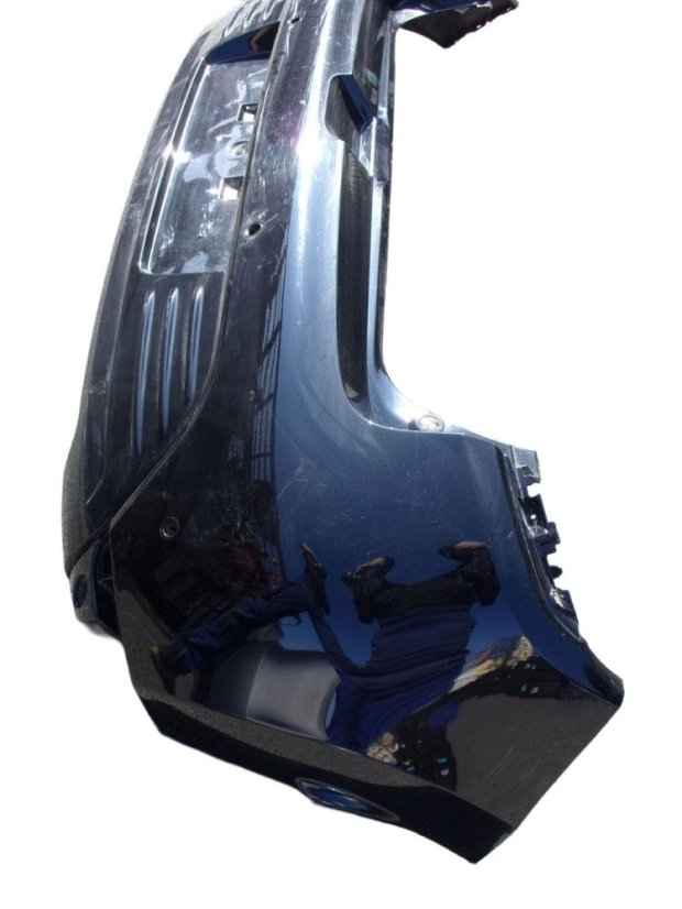 850225639R Rear bumper Renault Clio IV, black, with sensor holes