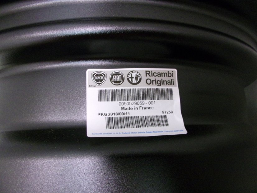 Plechový disk Fiat, Opel 6x15 ET43 - 4x100x56,5 originál 0050529059