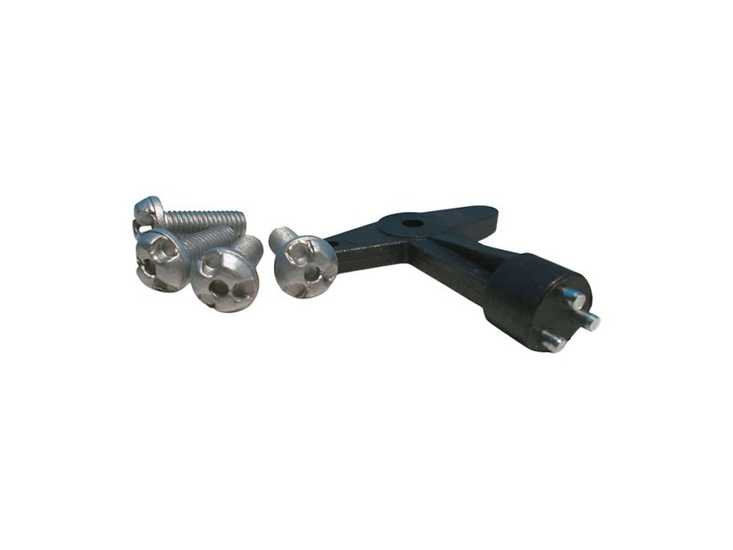 Security set for locking alloy wheel caps for Renault cars