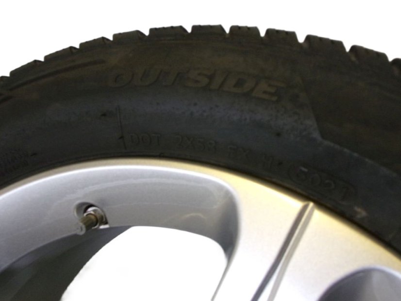 Mercedes-Benz winter tire set, wheels 6.5x17 ET44 5x112x66.5, tires 205/55/17 91H HANKOOK i*cept WinterEvo 2