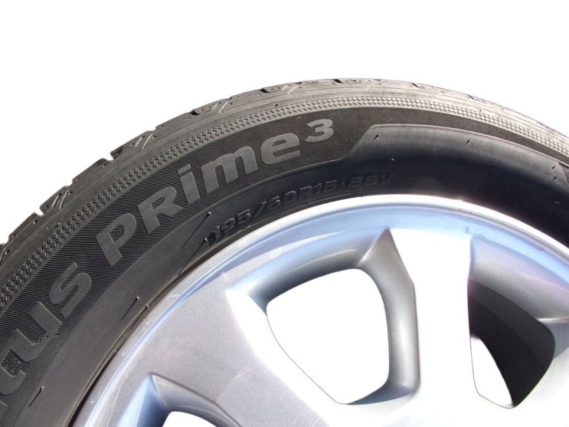 Summer tire set Opel, wheels 6x15 ET49 4x100x56.5, tires 195/60/15 88V HANKOOK