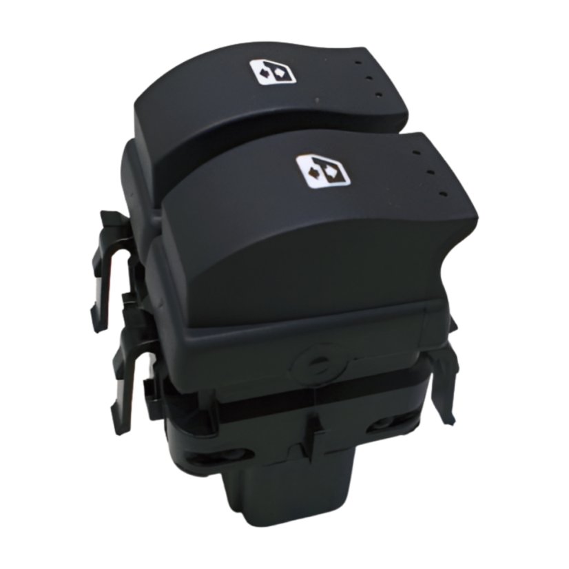 8200315034 Left and right front window regulator - black - Renault Espace IV, Laguna II, Megane II, Scenic II, Trafic II