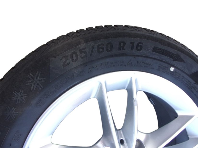 Mercedes-Benz winter tire set, 6.5x16 ET44 wheels 5x112x66.5, tires 205/60/16 92H MICHELIN Alpin 5