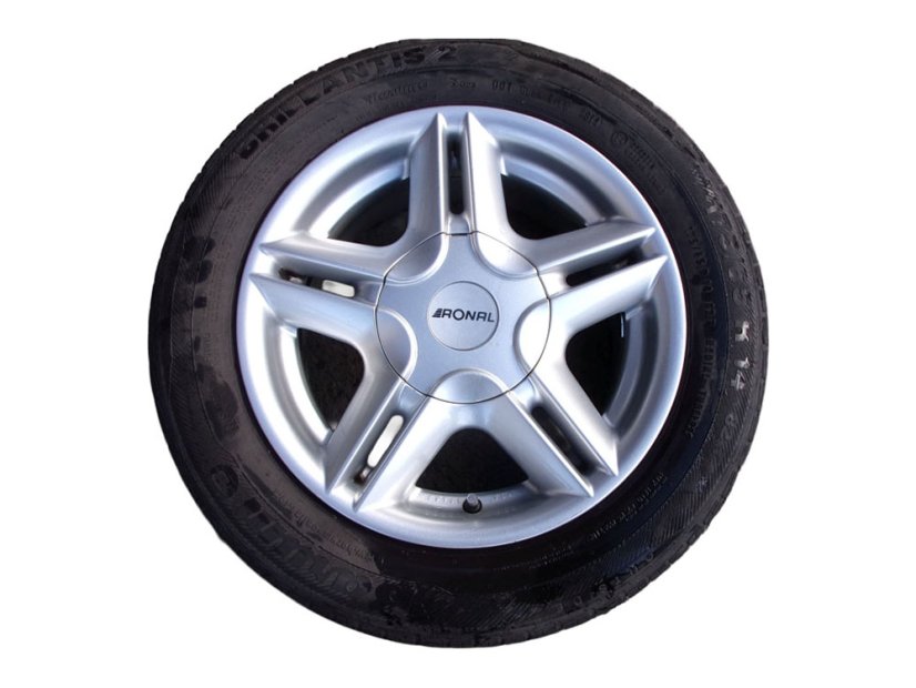 Letní obutá sada RONAL - Hyundai, Kia - disk 6x14 ET38 4x100x68, pneu 175/65/14 82T BARUM Brilantis 2