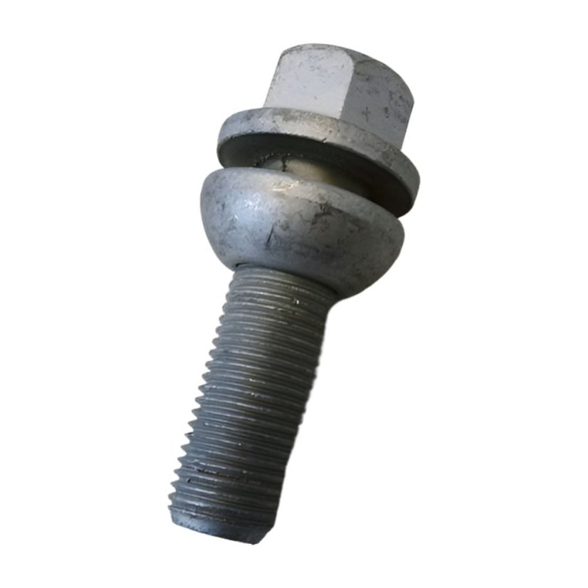 Wheel bolt 14x1.5 - ball seat - galvanized