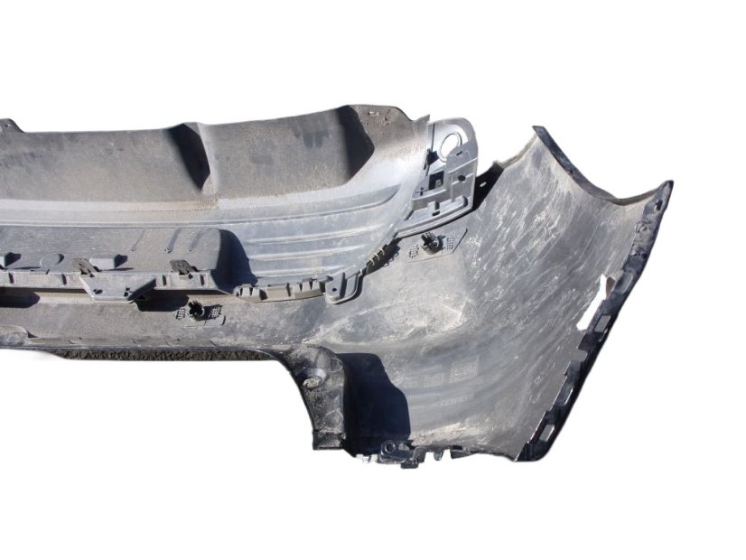 850225639R Rear bumper Renault Clio IV, black, with sensor holes