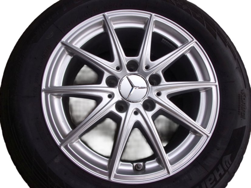 Winter tire set Mercedes-Benz alloy wheels 6.5x16 ET44, 5x112x66.5 A1774011100 - 205/60/16 92H HANKOOK Winter i*cept Evo 2
