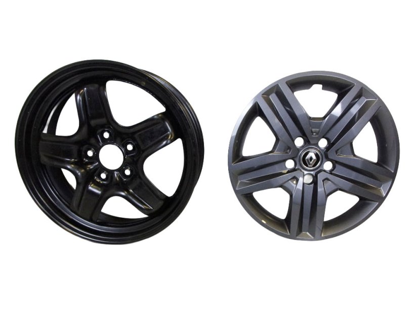 Plechové disky Renault Arkana, Dacia Duster 6,5x17 ET50 - 5x114,3x66 plechový disk 403003913R + poklice 403153977R