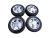 Letní obutá sada alu kol RONAL Hyundai, Kia 6x14 ET38 - 4x100x68, pneu 175/65/14 82T BARUM Brilantis 2