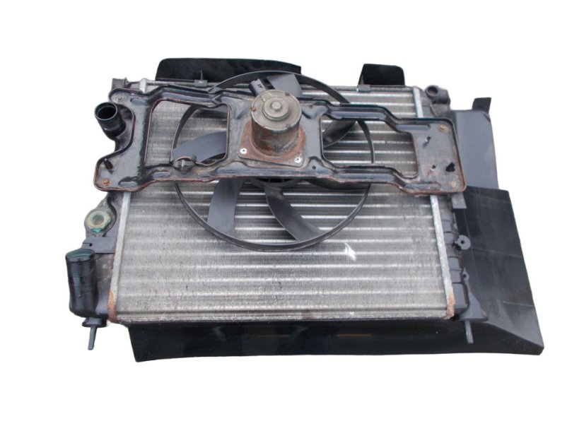 7701352603 Chłodnica wody + wentylator Renault Megane I, Scenic I 1996-1999