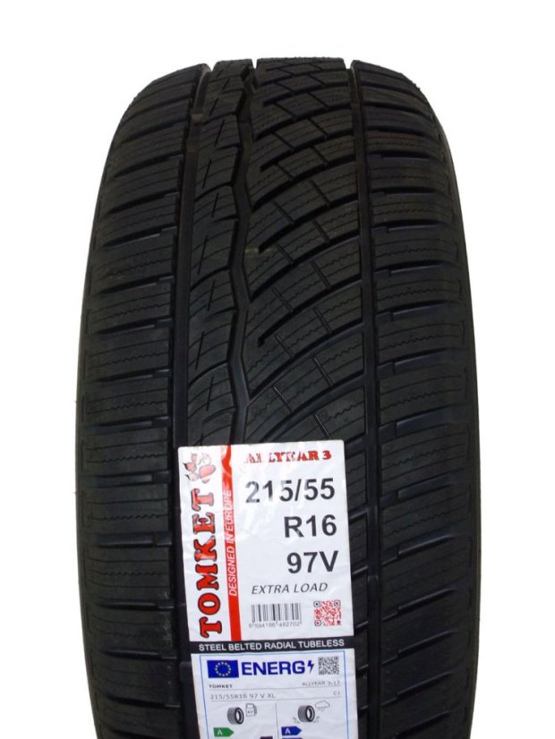 All-season tire 215/55/16 97V TOMKET Allyear 3 XL