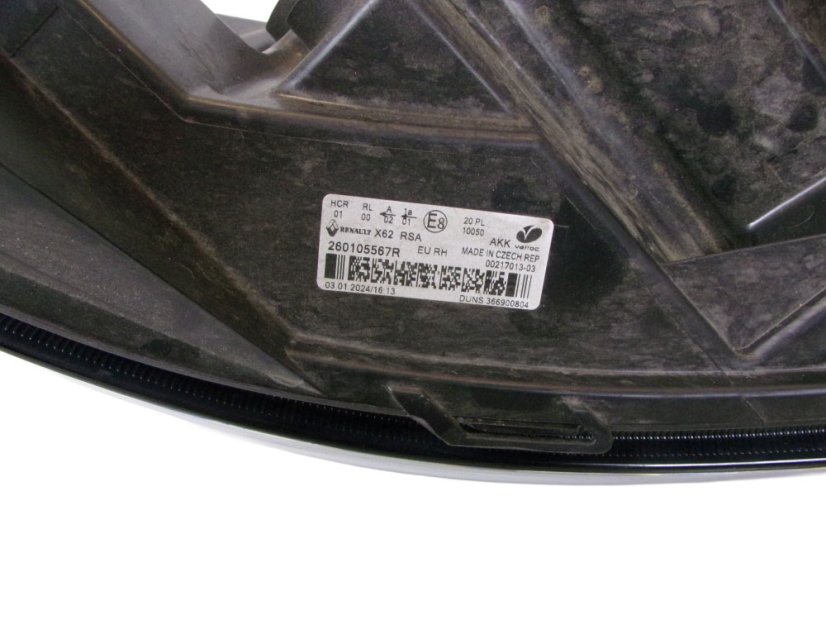 260105567R Right front light H7+H1+LED original Renault Master III