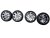 Letní obutá sada alu kol Kia 6,5x17 ET49 - 4x100x54, pneu 205/55/17 95V CONTINENTAL ContiPremiumContact 5