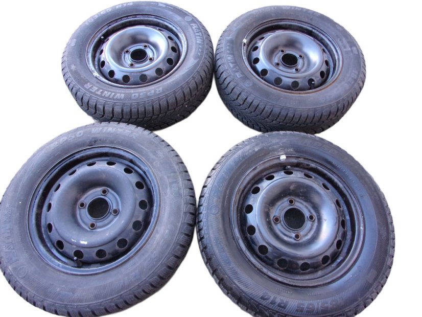 Zimní obutá sada plechových kol Citroen, Peugeot 5,5x14 ET34 4x108x65 - pneumatiky 185/65/14 86T PLATIN RP50 Winter