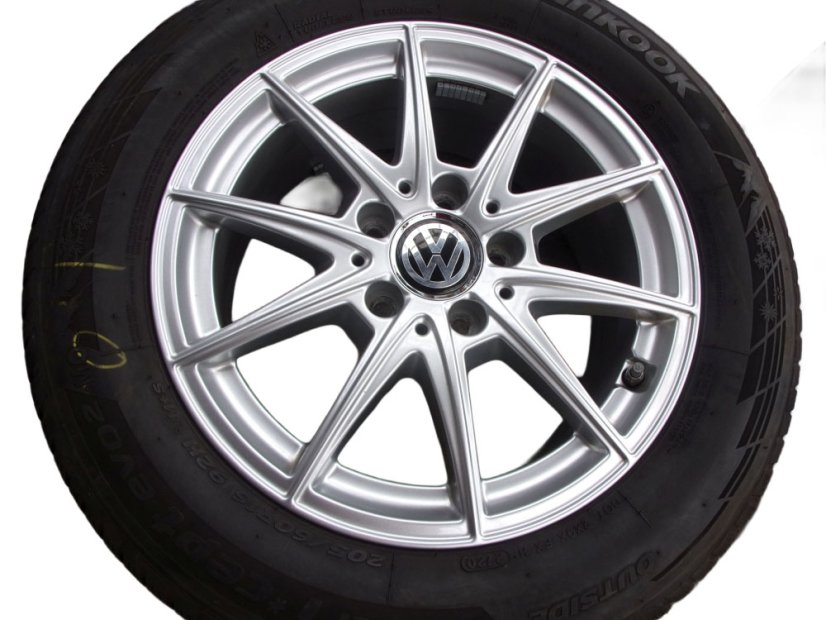 Winter tire set Mercedes-Benz alloy wheels 6.5x16 ET44, 5x112x66.5 A1774011100 - 205/60/16 92H HANKOOK Winter i*cept Evo 2
