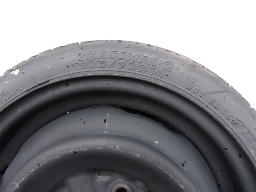 Spare (narrow) Nissan 4x14 4x114.3x67 - 105/70/14 BRIDGESTONE