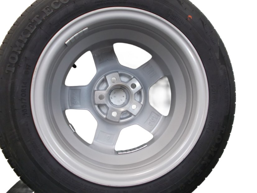 Summer tire set Seat/Skoda/Volkswagen, wheels 6x14 ET38 5x100x70, tires 165/70/14 81T TOMKET Eco 3