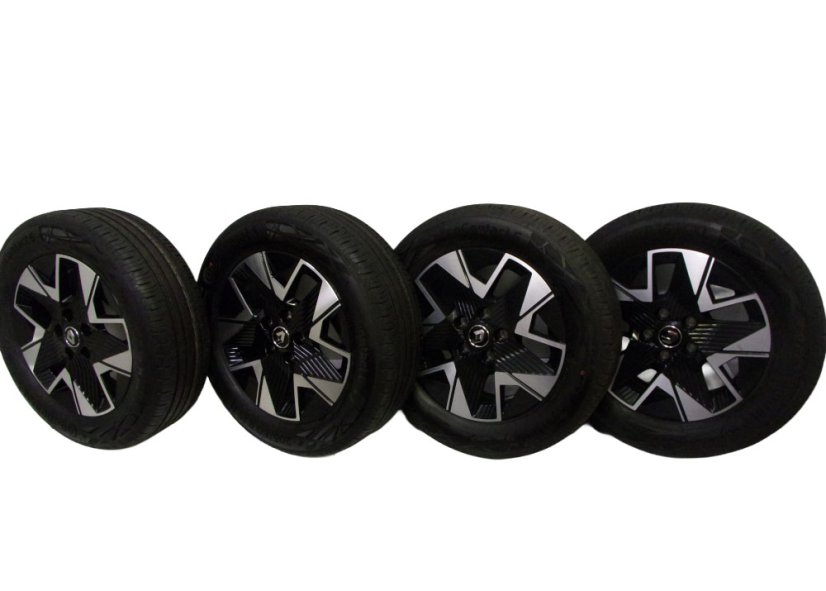 Letní obutá sada alu kol Renault, Nissan 6x16 ET38 - 5x114,3x66, pneu 205/60/16 96H CONTINENTAL EcoContact 6 XL