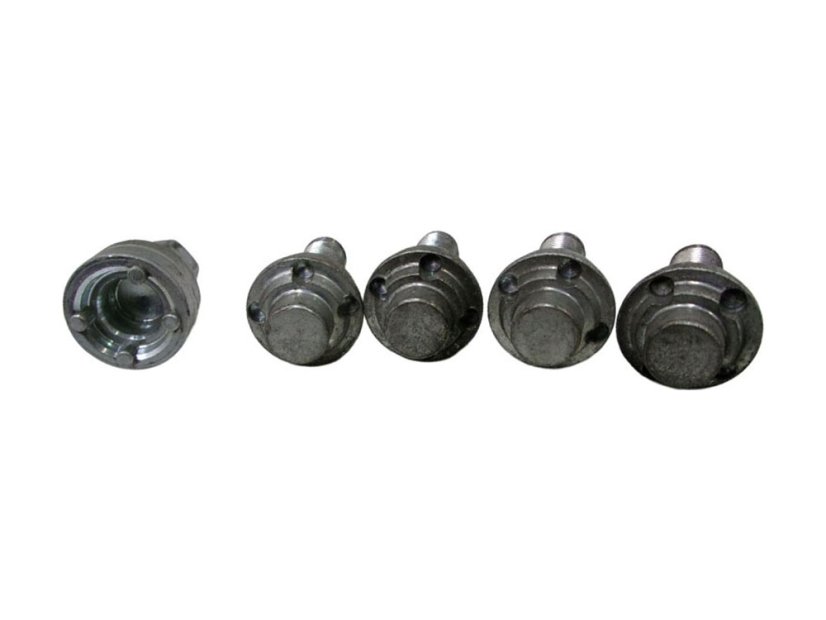 Set of 4 security screws 12x1.5 + lock