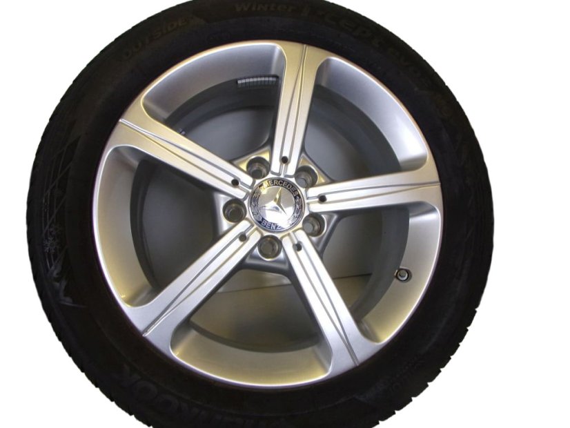 Mercedes-Benz winter tire set, wheels 6.5x17 ET44 5x112x66.5, tires 205/55/17 91H HANKOOK i*cept WinterEvo 2