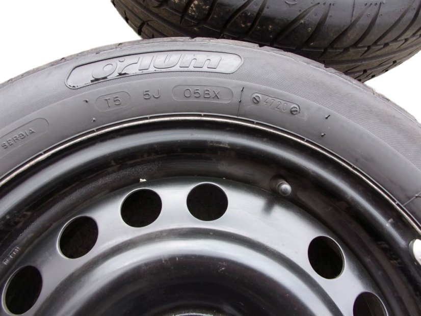 Summer tire set Opel, wheels 6x15 ET43 4x100x56.5, tires 185/60/15 84H ORIUM