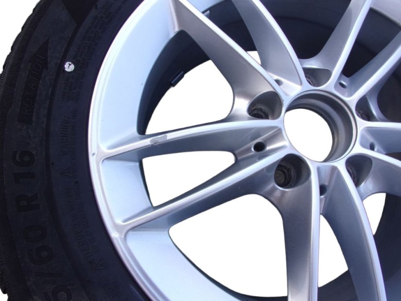 Mercedes-Benz winter tire set, 6.5x16 ET44 wheels 5x112x66.5, tires 205/60/16 92H MICHELIN Alpin 5